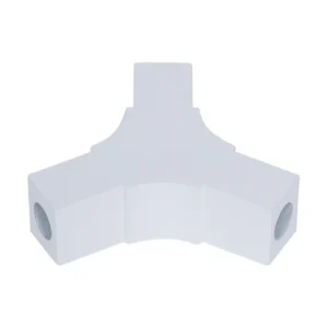 Juncao Y Perfil Sobrepor Aluminio Branco Sem Iluminacao Fit15