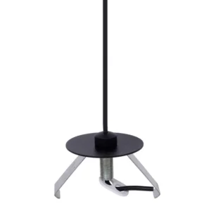 Cabo De Alimentacao Preto Com Canopla Para Perfil Fit15