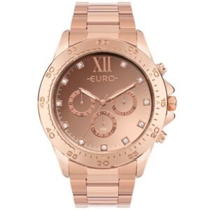 Relógio Euro Feminino Big Case Rosé - EUVD34AD/4J