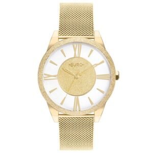 Relógio Euro Feminino Glitz Dourado - EU2036YQFS/4D