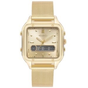 Relógio Euro Feminino Fashion Fit Sporty Dourado - EUBJ3890AAW/4D