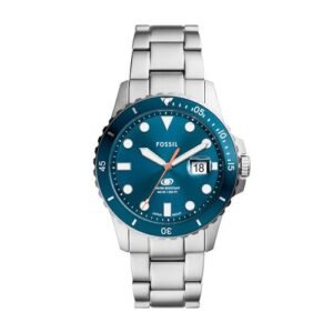 Relógio Fossil Masculino Blue Prata - FS6050/1KN