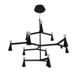Pendente Led Metal Aluminio 50W 3000K Ramus - PRETO