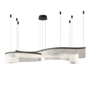 Pendente Led Metal Aluminio Cafe 74w 3000k Organic