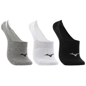 Meia Cano Invisível Mizuno Basic - Pacote Com 3 Pares