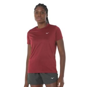 Camiseta de Treino Feminina Mizuno Energy P Vermelho