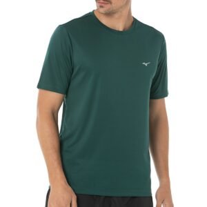 Camiseta de Corrida Masculina Mizuno Run Spark 2 M Verde