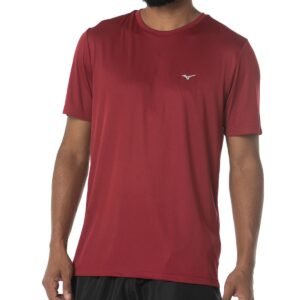 Camiseta de Corrida Masculina Mizuno Run Spark 2 GG Vermelho