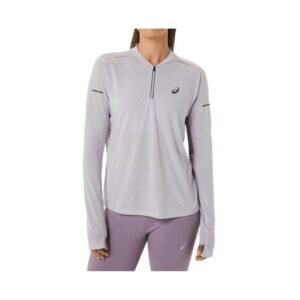 Camiseta de Manga Longa ASICS - Feminina - Cinza