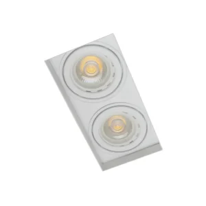 Plafon Embutir Aluminio Branco 28,1cm