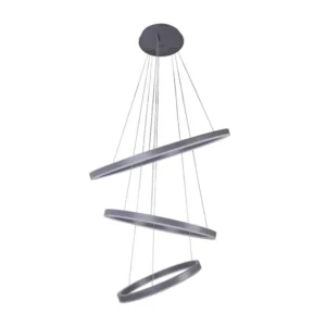 Pendente Led Metal Aluminio Acrilico 100W 3000K Danza - CINZA