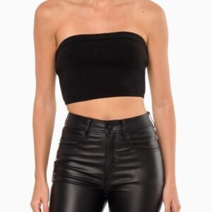 Top Tomara Que Caia Tricot Calvin Klein Jeans - Preto Top Tomara Que Caia Tricot Calvin Klein Jeans Preto m