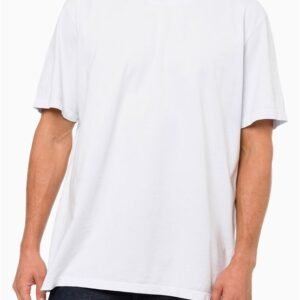 Camiseta Manga Curta Masculina Oversized Calvin Klein Jeans - Branco Camiseta Manga Curta Masculina Oversized Calvin Klein Jeans Branco Pp
