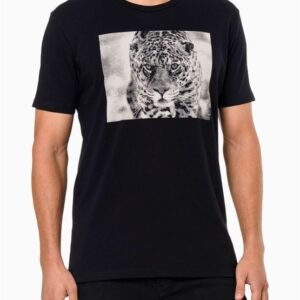 Camiseta Masculina Onça Calvin Klein Jeans - Preto Camiseta Masculina Onça Calvin Klein Jeans Preto Pp