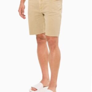 Bermuda Masculina Barras à Fio Calvin Klein Jeans - Caqui Claro Bermuda Masculina Barras à Fio Calvin Klein Jeans Caqui Claro 36