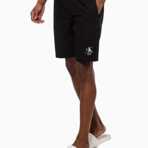 Bermuda Masculina Color Silk Barra Calvin Klein Jeans - Preto Bermuda Masculina Color Silk Barra Calvin Klein Jeans Preto 36