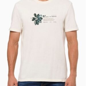 Camiseta Masculina Manga Curta Calvin Klein Jeans - Off White Camiseta Masculina Manga Curta Calvin Klein Jeans Off White Pp