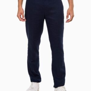 Calça Social Masculina Linen Calvin Klein - Marinho Calça Social Masculina Linen Calvin Klein Marinho 48