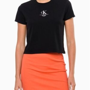 Camiseta Feminina Manga Curta Ny Calvin Klein Jeans - Preto Camiseta Feminina Manga Curta Ny Calvin Klein Jeans Preto p
