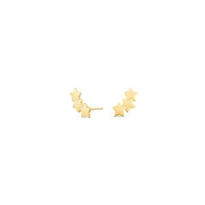 Brinco Baby Estrelas em Ouro Amarelo 18k
