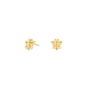 Brinco Baby Borboleta em Ouro Amarelo 18k