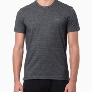 Camiseta Masculina Slim Mouline Calvin Klein - Preto Camiseta Masculina Slim Mouline Calvin Klein Preto m