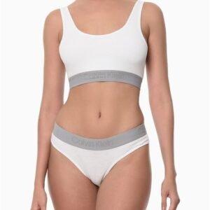 Top Regata Feminino Cotton Pure Black Calvin Klein Underwear - Branco 2 Top Regata Feminino Cotton Pure Black Calvin Klein Underwear Branco 2 m