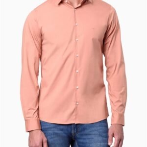 Camisa Manga Longa Masculina Bordado - Tijolo Claro Camisa Manga Longa Masculina Bordado Tijolo Claro 3
