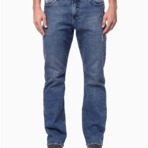 Calça Jeans Masculina Relaxed Pesponto Triplo Calvin Klein Jeans - Azul Médio Calça Jeans Masculina Relaxed Pesponto Triplo Calvin Klein Jeans Azul Médio 46