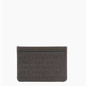 Porta Cartão Masculino Queima Logo Calvin Klein Jeans - Cafe Porta Cartão Masculino Queima Logo Calvin Klein Jeans Cafe u