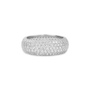 Anel Life Essential em Prata 925 com Pedras Incolores, 7.5mm