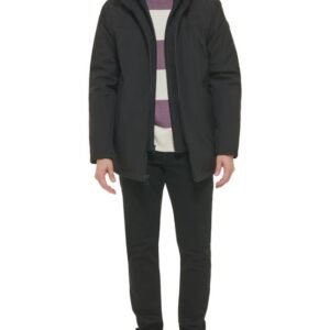 Jaqueta Masculina Clássica Com Capuz Calvin Klein Jeans - Preto Jaqueta Masculina Clássica Com Capuz Calvin Klein Jeans Preto Gg