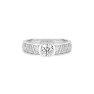 Anel Solitário Promise em Ouro Branco 18k com Diamantes 0,86 ct