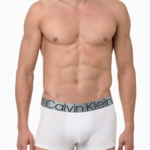Cueca Masculina Low Rise Trunk Cotton Icon Calvin Klein Underwear - Branco Cueca Masculina Low Rise Trunk Cotton Icon Calvin Klein Underwear Branco p