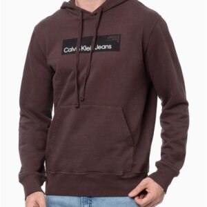 Casaco Moletom Masculino Com Capuz Address Stripe Calvin Klein Jeans - Marrom Casaco Moletom Masculino Com Capuz Address Stripe Calvin Klein Jeans Marrom g