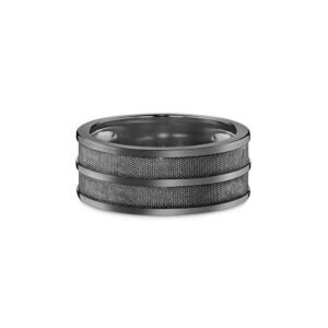 Anel Oxford Man em Prata 925 com Ródio Negro