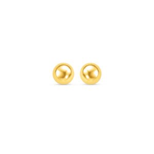 Brinco Baby Bolinha em Ouro Amarelo 18k