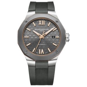 Relógio Baume & Mercier Masculino Borracha Cinza M0A10660 10 ATM