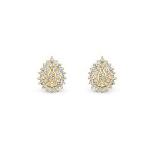 Brinco Classic em Ouro Amarelo 18k com Diamantes
