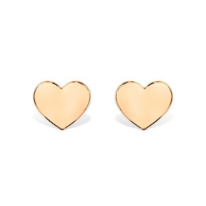 Brinco Heart em Ouro Rosé 18k