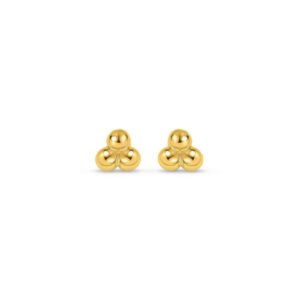 Brinco Baby Bolinhas em Ouro Amarelo 18k