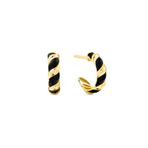 Brinco Argola Viena Color em Ouro Amarelo 18k com Esmalte