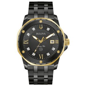 Relógio Bulova Marine Star Masculino Aço Preto 98D176N