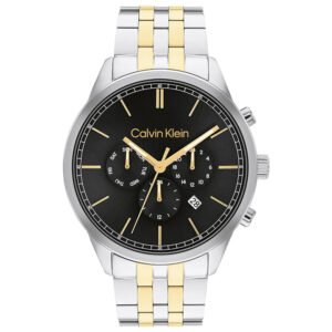 Relógio Calvin Klein Masculino Aço Prateado Dourado 25200380