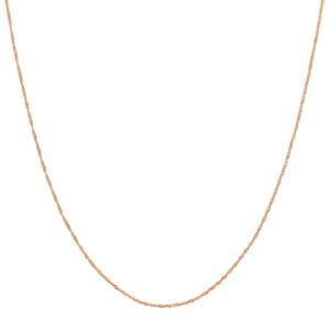 Corrente Singapura em Ouro Rosé 18k, 45cm