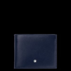 Porta-Cartões Montblanc Meisterstück Masculino Couro Azul - MB131692