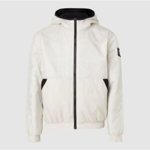 Jaqueta Masculina Logo Lateral Com Capuz Calvin Klein Jeans - Off White Jaqueta Masculina Logo Lateral Com Capuz Calvin Klein Jeans Off White Gg
