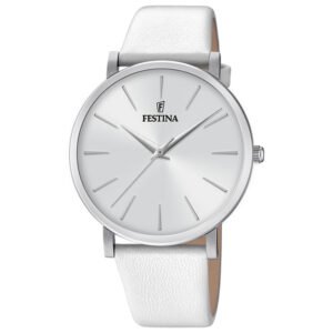 Relógio Festina Boyfriend Feminino Borracha Branca