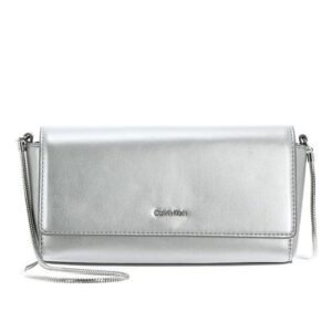 Bolsa Feminina Pequena Pu Prata Calvin Klein - Light Grey Bolsa Feminina Pequena Pu Prata Calvin Klein Light Grey u