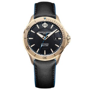 Relógio Baume & Mercier Masculino Couro Preto M0A10500 10 ATM